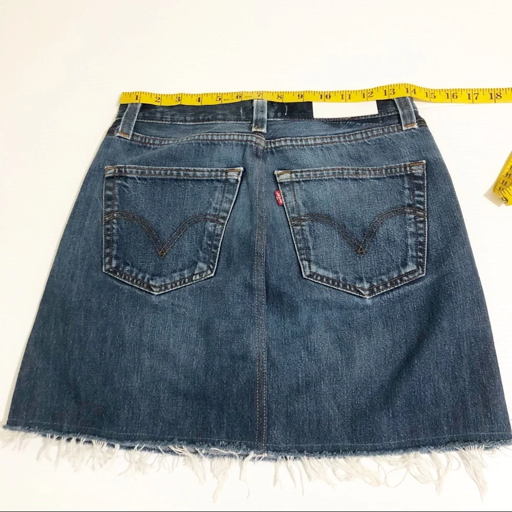 RE/DONE Levi’s Denim Mini Skirt, 26 - Picture 12 of 13
